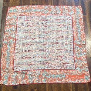 vintage Anne Klein colorful swirl silk scarf 25”